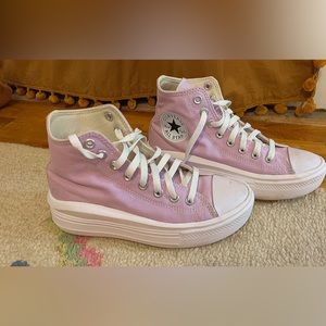 purple platform converse! worn maybe 2x
